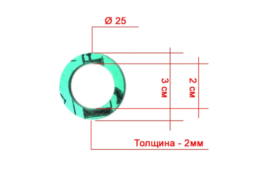 Paronite Gasket Ø20 mm